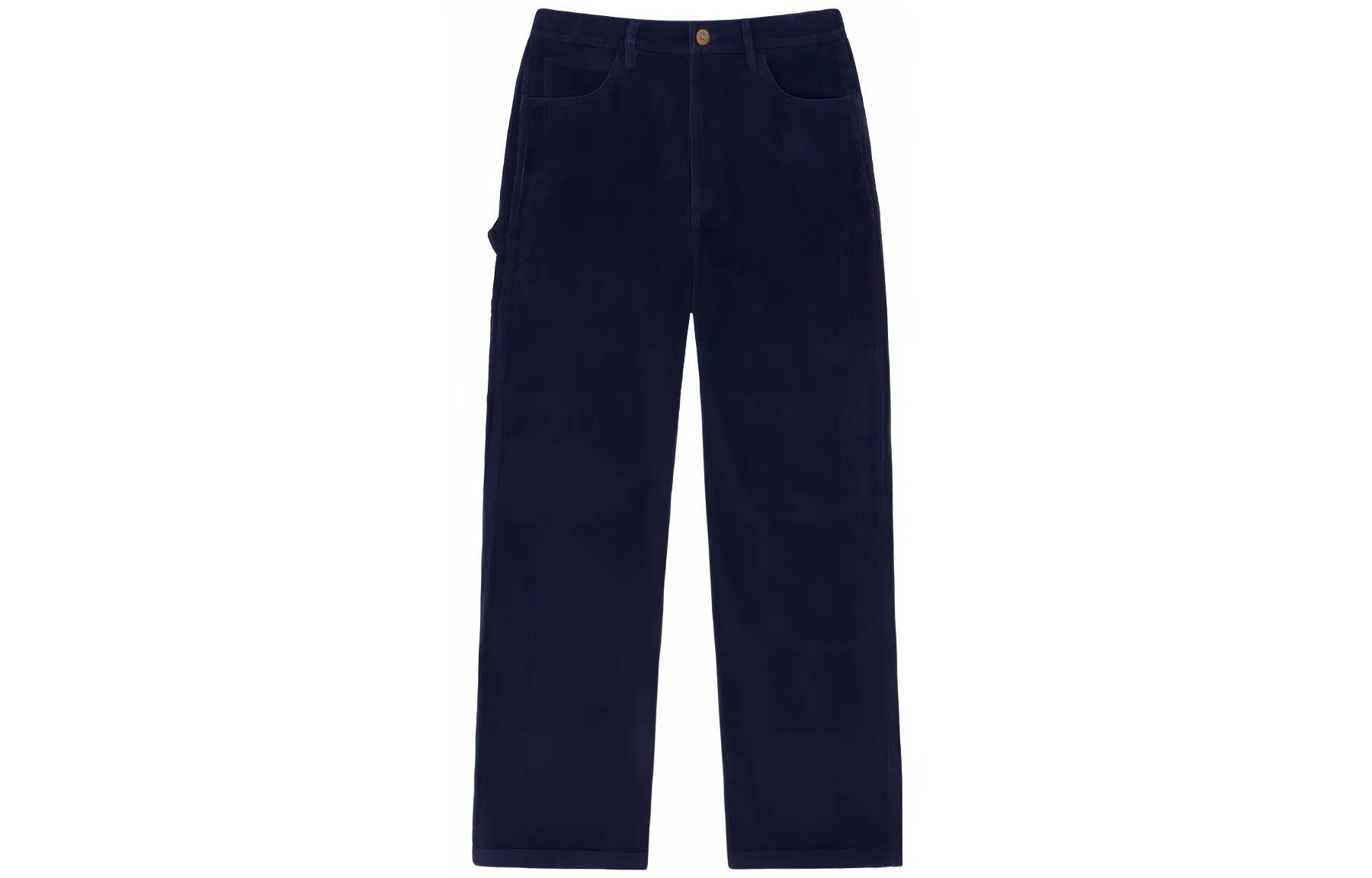 Drew House FW22 Corduroy Carpenter Pant Dark Navy Logo