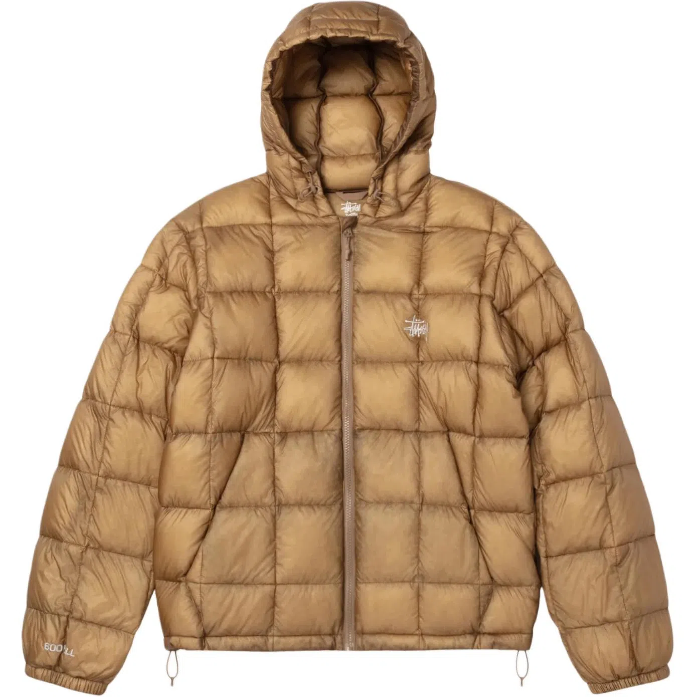 Stussy FW25 FW25 MIDWEIGHT HOODED PUFFER logo
