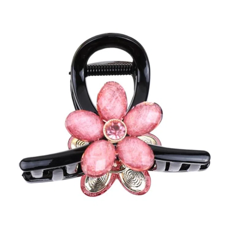 彤彤兔 清新甜美星辰花朵后脑勺抓夹显发量高级感盘发鲨鱼夹 树脂 发夹 女款