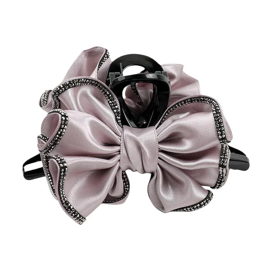 彤彤兔 韩式褶皱卷边轻奢高级感 布料 发夹 女款