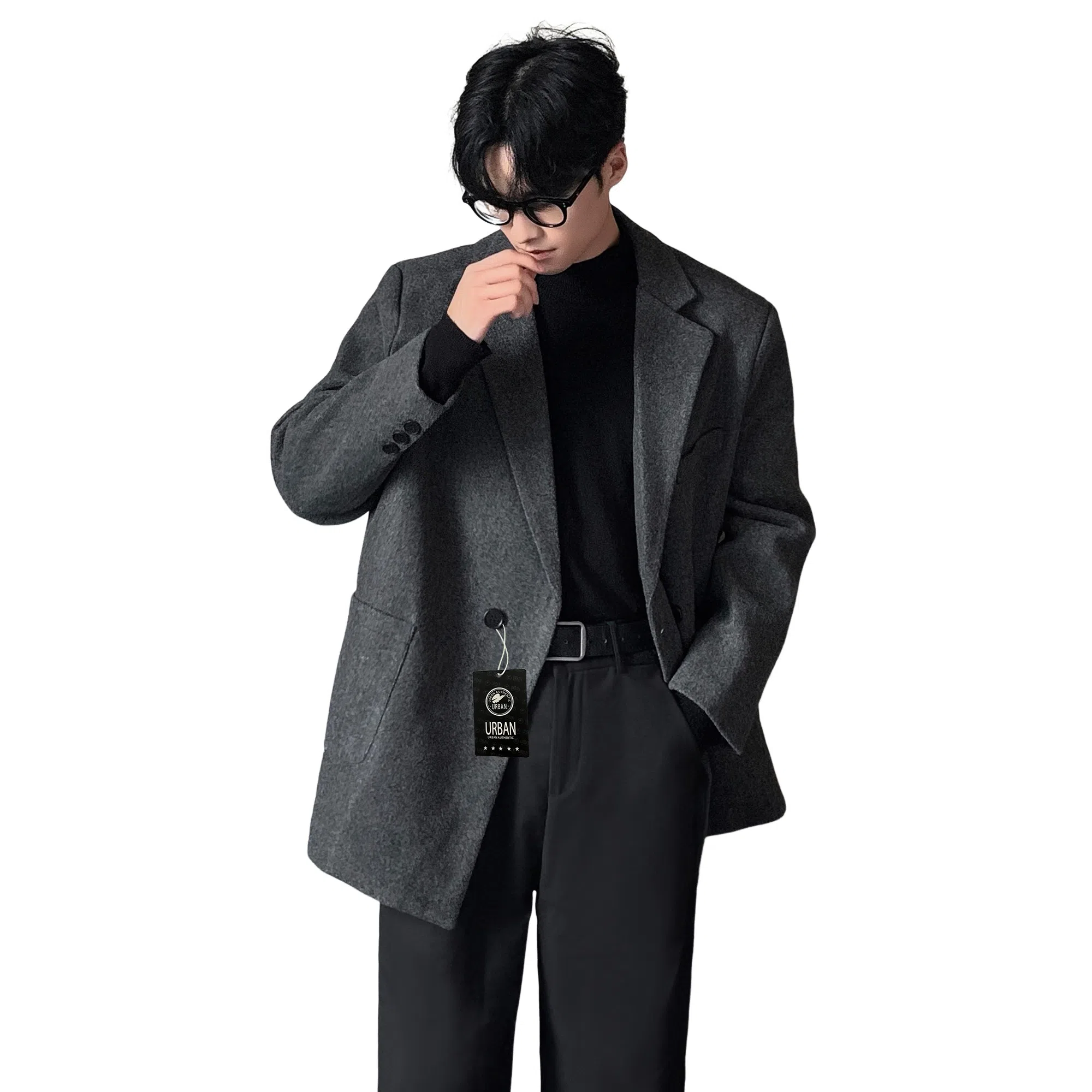 URBAN AUTHENTIC Short Wool Blazer