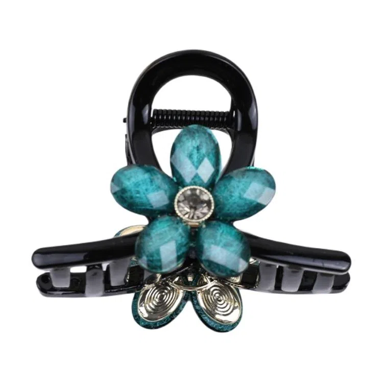 彤彤兔 清新甜美星辰花朵后脑勺抓夹显发量高级感盘发鲨鱼夹 树脂 发夹 女款