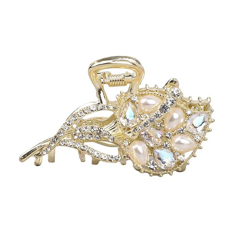 彤彤兔 高级感大号发量精致后脑勺盘发 锌合金 发夹 女款