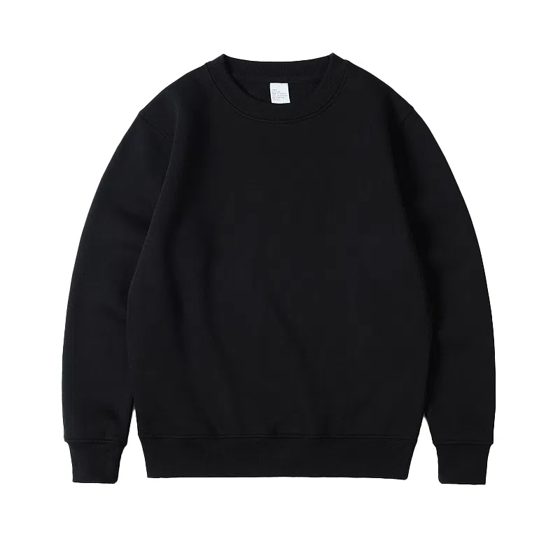 莫代尔 秋冬个性慵懒多色可选舒适纯色设计感落肩嘻哈风百搭卫衣打底衣 男女同款