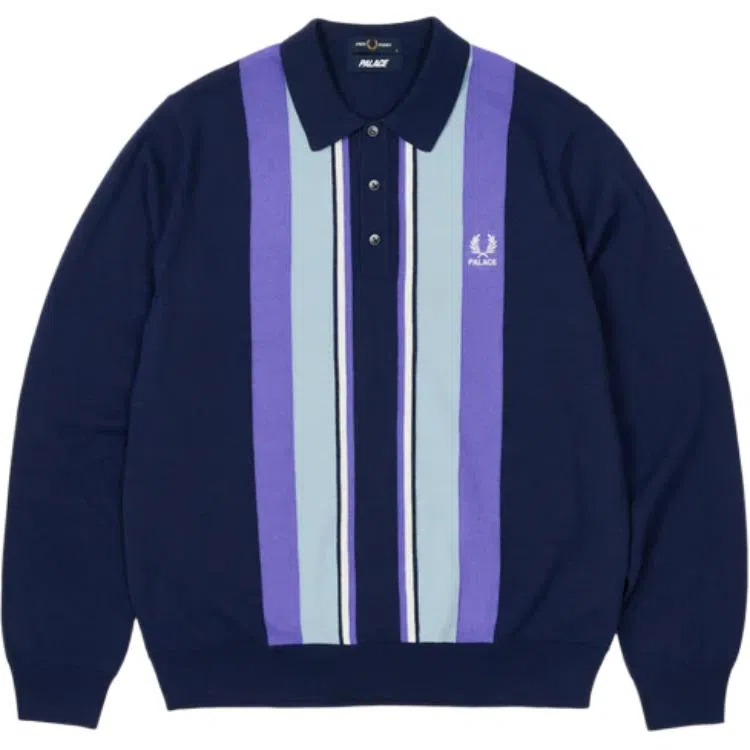 PALACE x FRED PERRY FW25 LONG SLEEVE KNITTEI5 SHIRT Polo