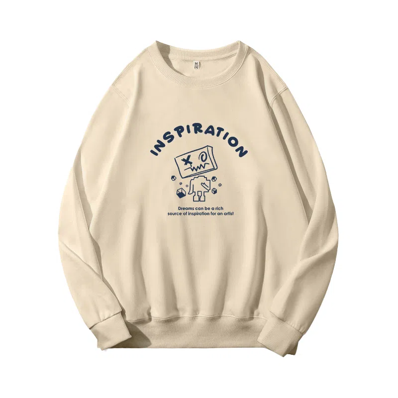 莫代尔 秋冬个性慵懒舒适嘻哈风长袖多色可选设计感百搭时尚落肩卫衣打底衣 男女同款