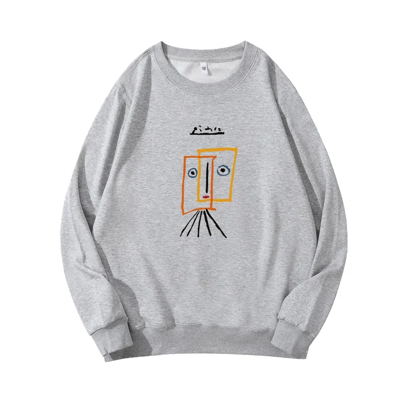 莫代尔 秋冬个性慵懒舒适百搭时尚嘻哈风长袖多色可选设计感落肩卫衣打底衣 男女同款