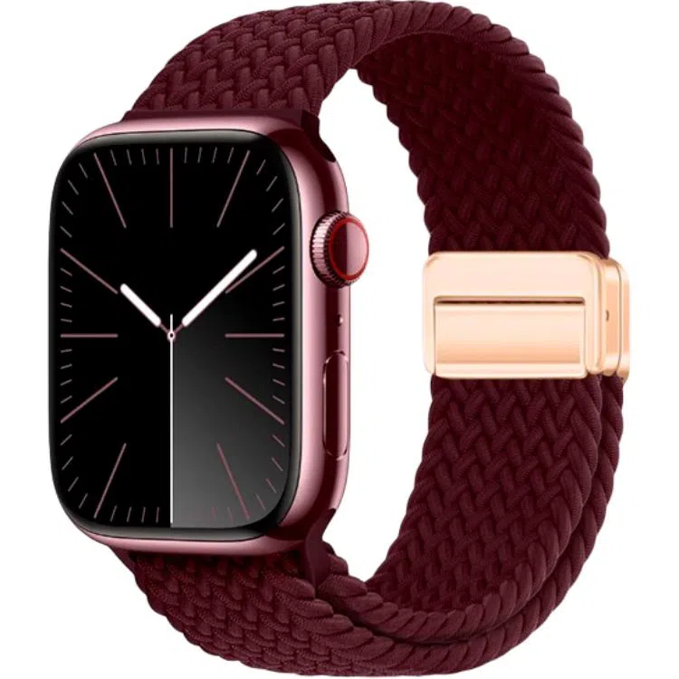 亿祈发 表带 苹果适用 尼龙材质 编织磁吸扣男女通用