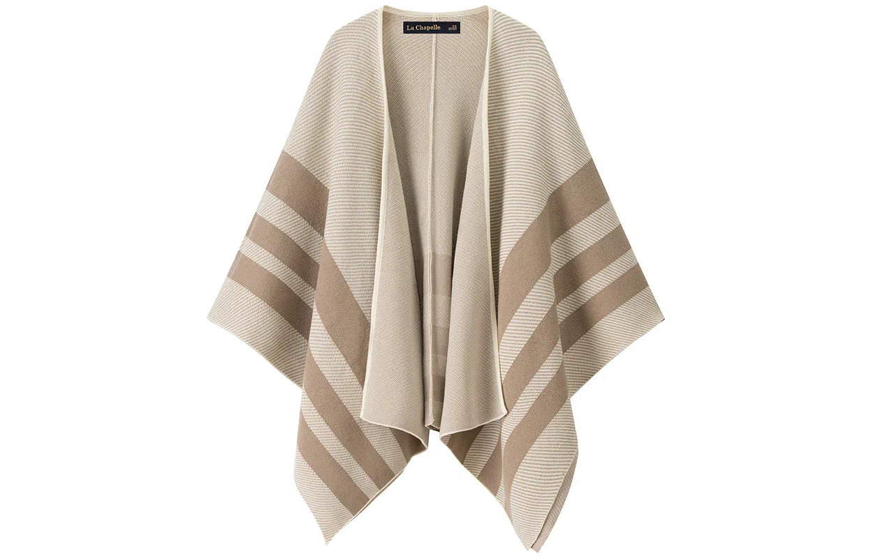 优幽兰 轻奢风外搭时尚洋气高级感小众撞色旅游穿搭气质温柔 聚酯纤维 披肩 女款