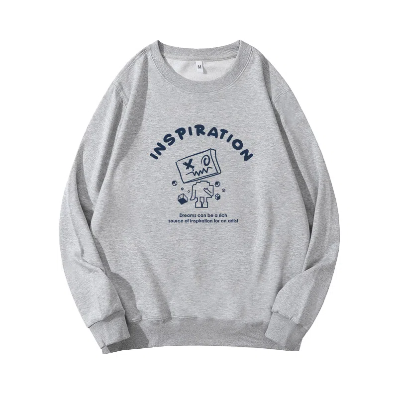 莫代尔 秋冬个性慵懒舒适嘻哈风长袖多色可选设计感百搭时尚落肩卫衣打底衣 男女同款