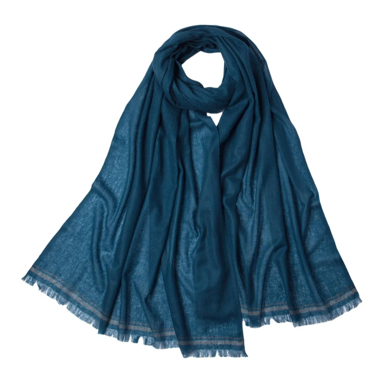 红豆 纯色柔软轻盈保暖 山羊绒 绒线围巾 男女同款情侣款