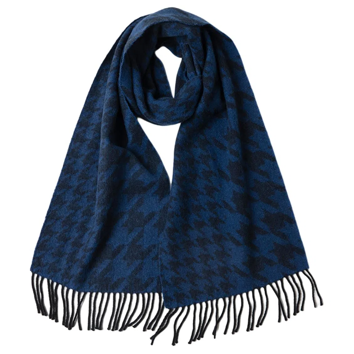 红豆 撞色时尚百搭经典温暖 羊绒 绒线围巾 男女同款情侣款