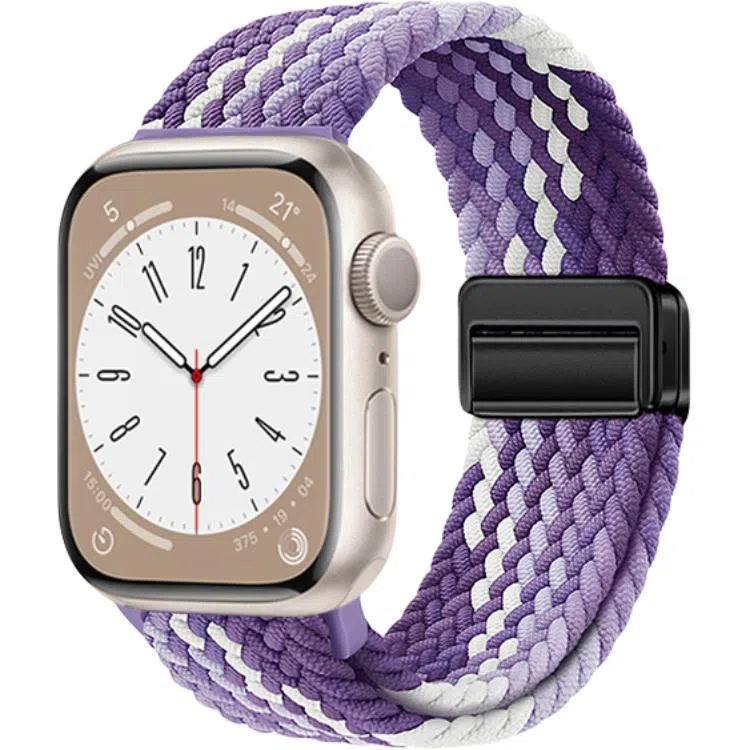 亿祈发 表带 苹果适用 尼龙材质 编织磁吸扣男女通用