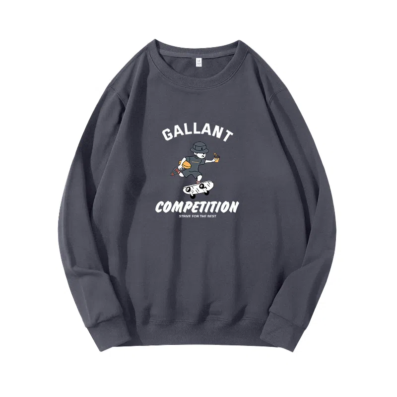 莫代尔 秋冬个性慵懒简约舒适时尚百搭多色可选设计感嘻哈风落肩卫衣打底衣 男女同款