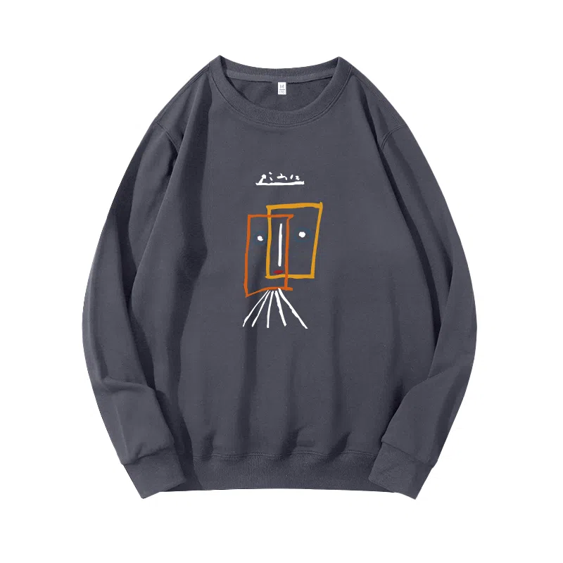 莫代尔 秋冬个性慵懒舒适百搭时尚嘻哈风长袖多色可选设计感落肩卫衣打底衣 男女同款