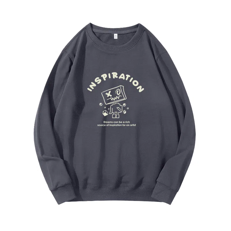 莫代尔 秋冬个性慵懒舒适嘻哈风长袖多色可选设计感百搭时尚落肩卫衣打底衣 男女同款