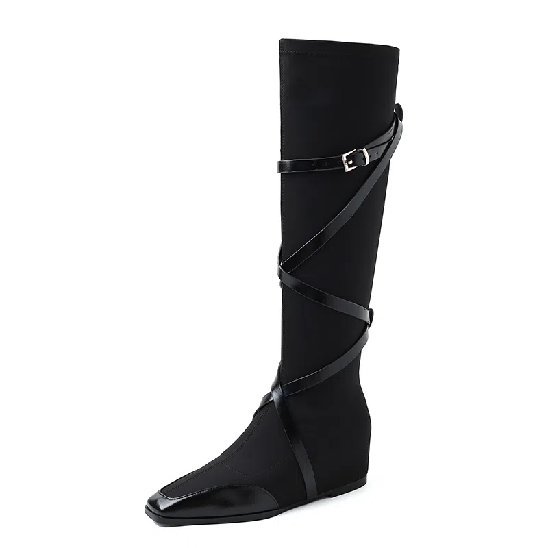 RAPHAEL SONA Cross Strap Boots