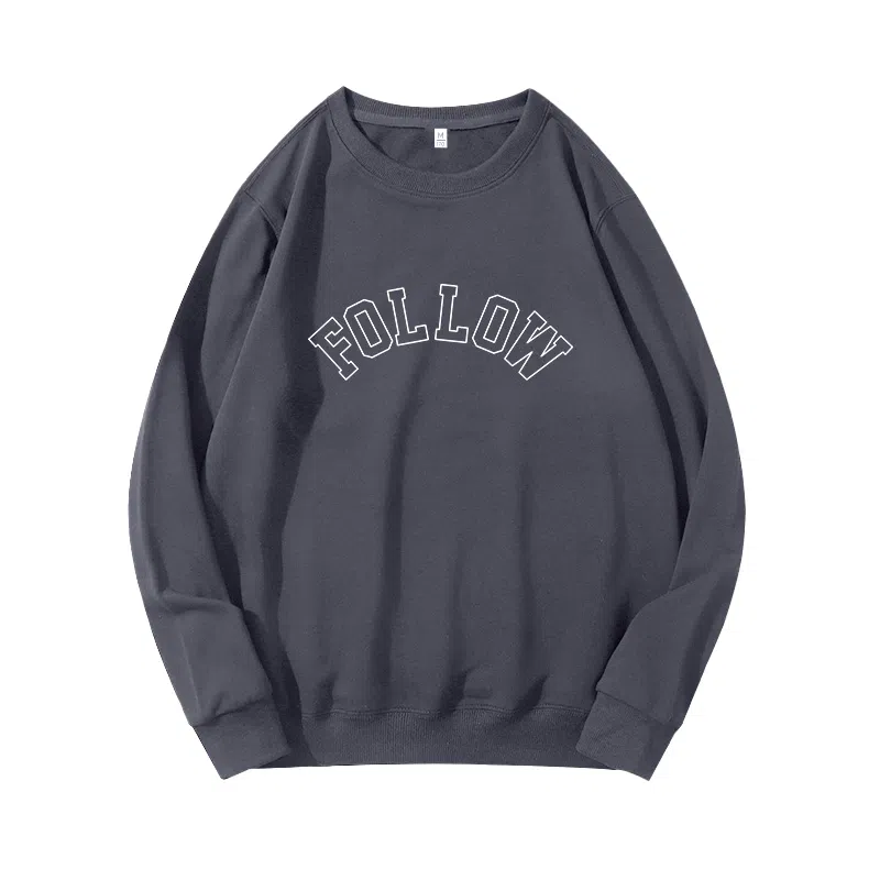 莫代尔 秋冬个性慵懒舒适时尚百搭多色可选设计感嘻哈风落肩卫衣打底衣 男女同款