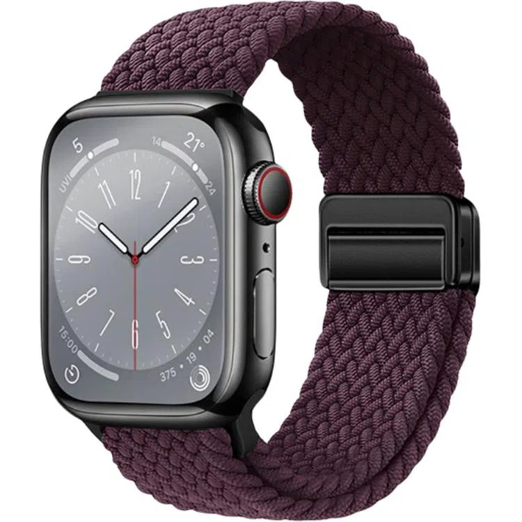 亿祈发 表带 苹果适用 尼龙材质 编织磁吸扣男女通用