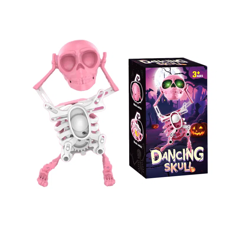 馨枕居 会跳舞的骷髅头 解压搞怪有趣休闲 发条玩具