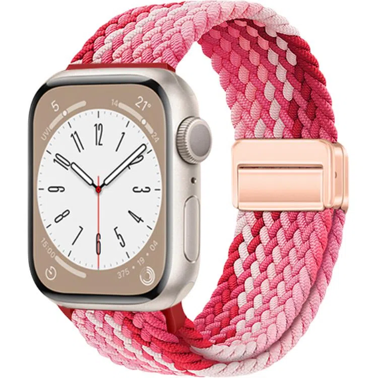 亿祈发 表带 苹果适用 尼龙材质 编织磁吸扣男女通用