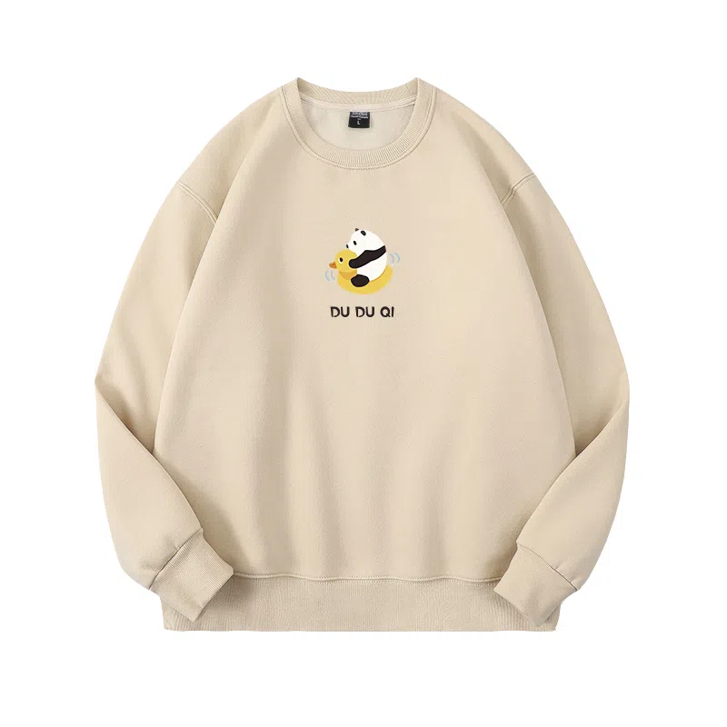 莫代尔 秋冬个性慵懒舒适时尚多色可选百搭落肩设计感嘻哈风卫衣打底衣 男女同款