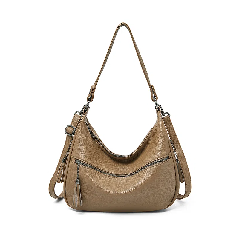 老人头 简约高级感时尚潮流百搭 牛皮 单肩包 常规 女款 多色