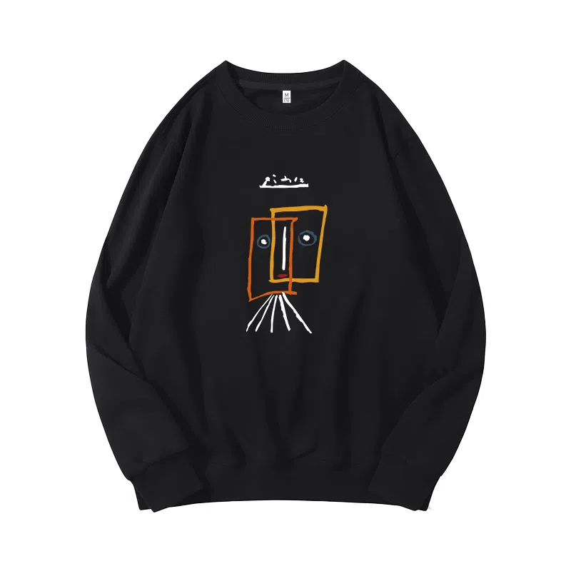 莫代尔 秋冬个性慵懒舒适百搭时尚嘻哈风长袖多色可选设计感落肩卫衣打底衣 男女同款