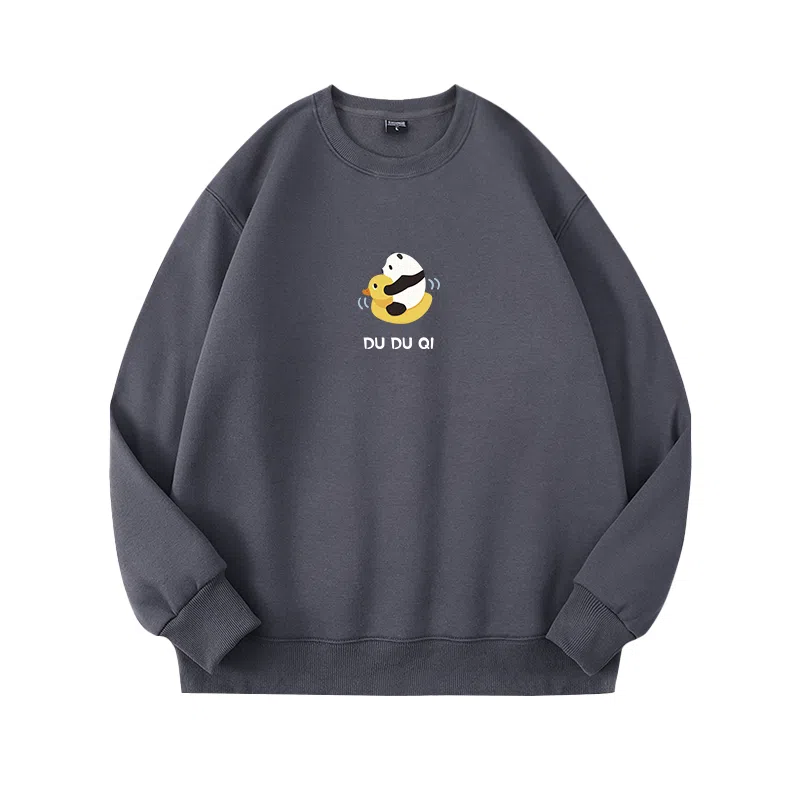 莫代尔 秋冬个性慵懒舒适时尚多色可选百搭落肩设计感嘻哈风卫衣打底衣 男女同款