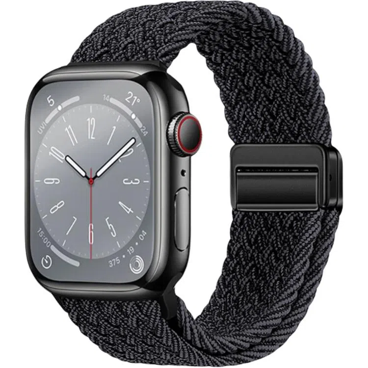 亿祈发 表带 苹果适用 尼龙材质 编织磁吸扣男女通用