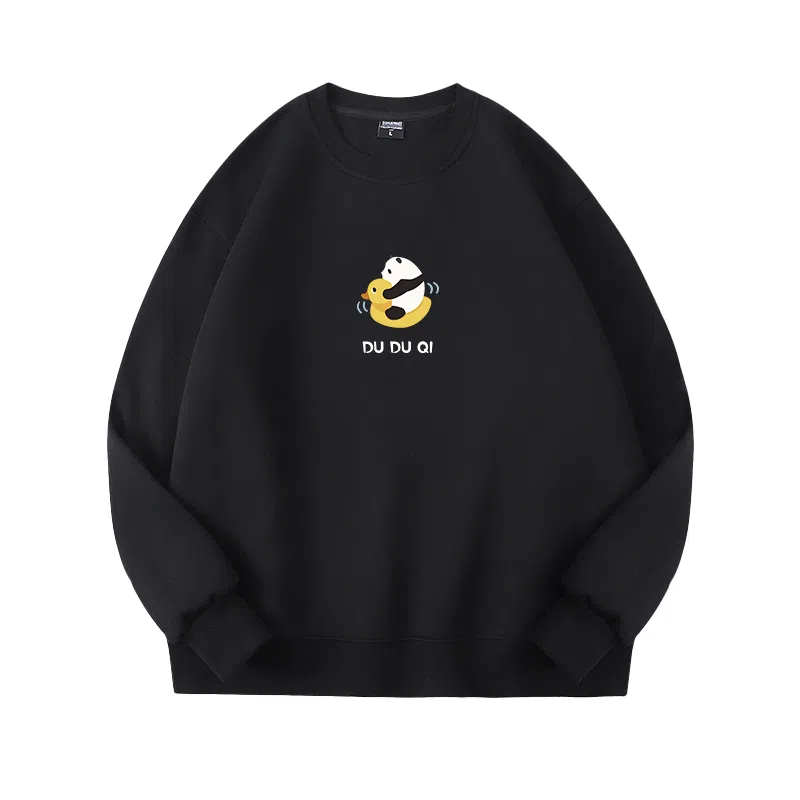 莫代尔 秋冬个性慵懒舒适时尚多色可选百搭落肩设计感嘻哈风卫衣打底衣 男女同款