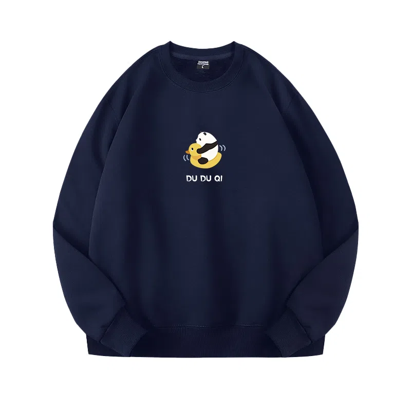 莫代尔 秋冬个性慵懒舒适时尚多色可选百搭落肩设计感嘻哈风卫衣打底衣 男女同款