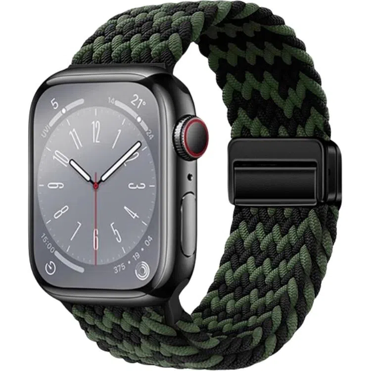 亿祈发 表带 苹果适用 尼龙材质 编织磁吸扣男女通用