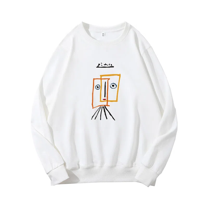 莫代尔 秋冬个性慵懒舒适百搭时尚嘻哈风长袖多色可选设计感落肩卫衣打底衣 男女同款