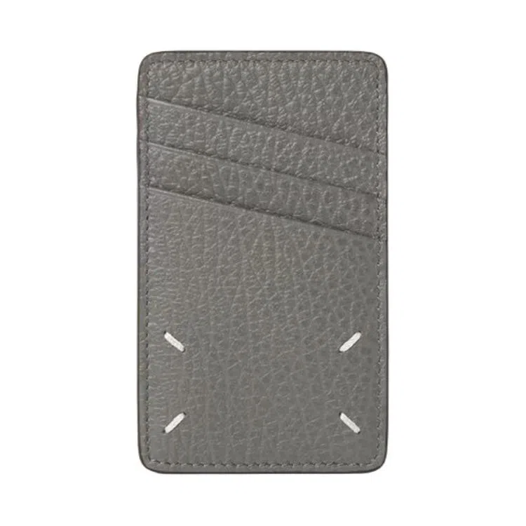 Maison Margiela Four Stitch Leather Cardholder Green