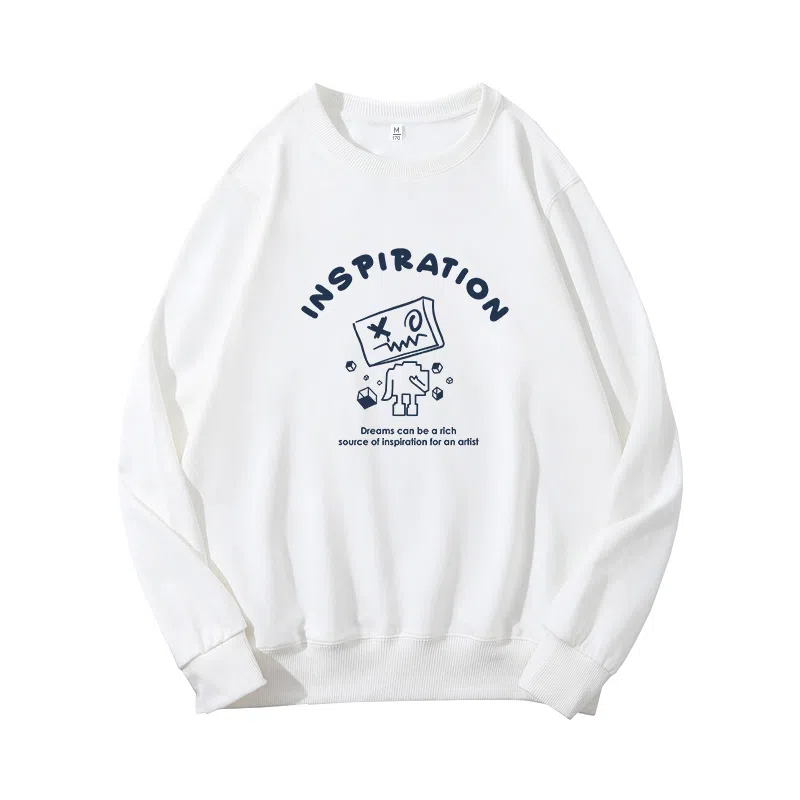 莫代尔 秋冬个性慵懒舒适嘻哈风长袖多色可选设计感百搭时尚落肩卫衣打底衣 男女同款