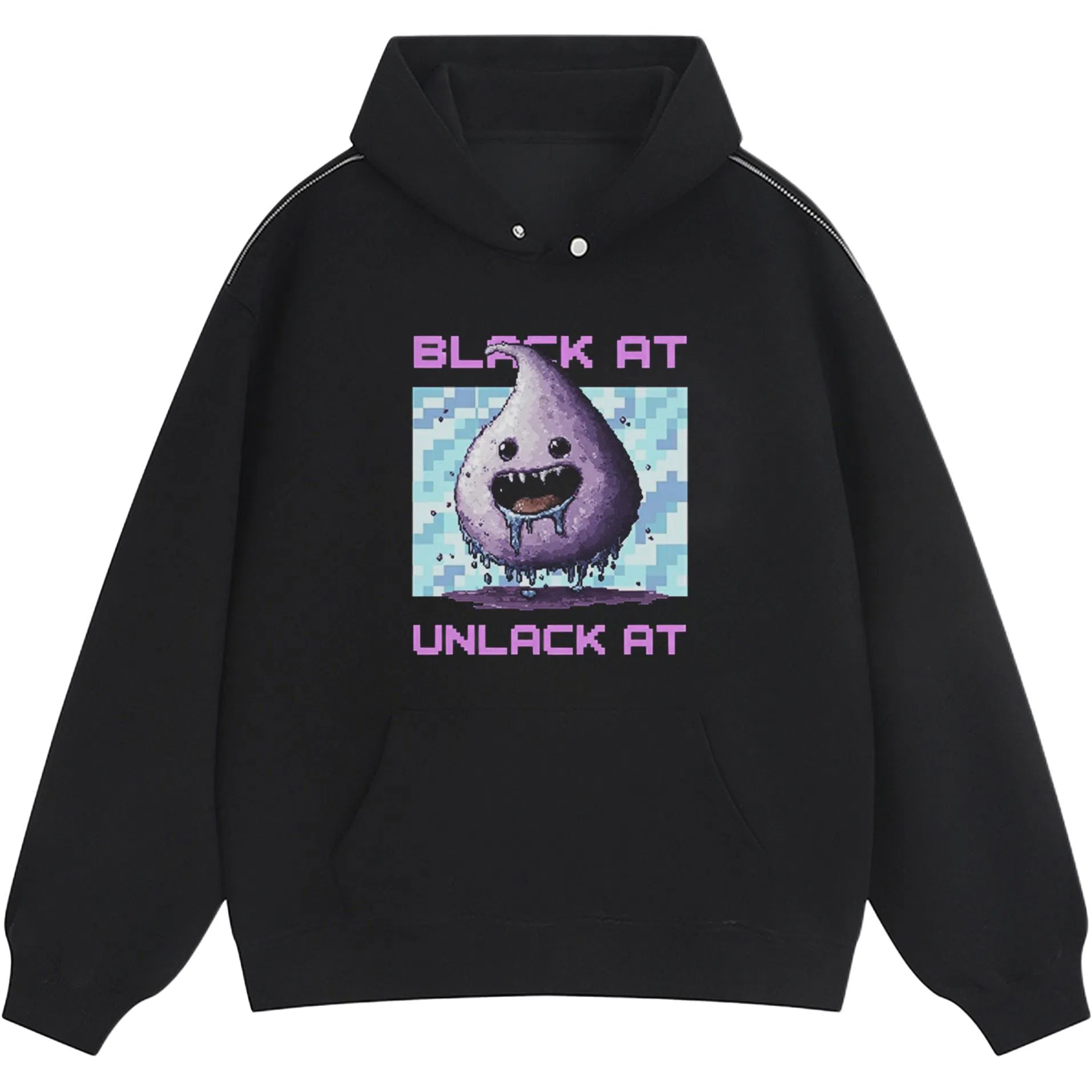 BLACK AT LOGO