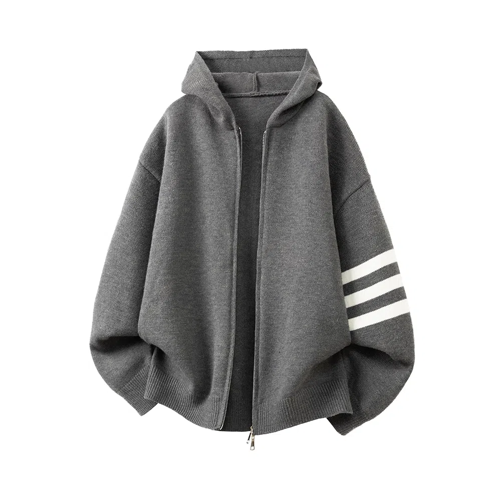 Zofili Retro Striped Hoodie