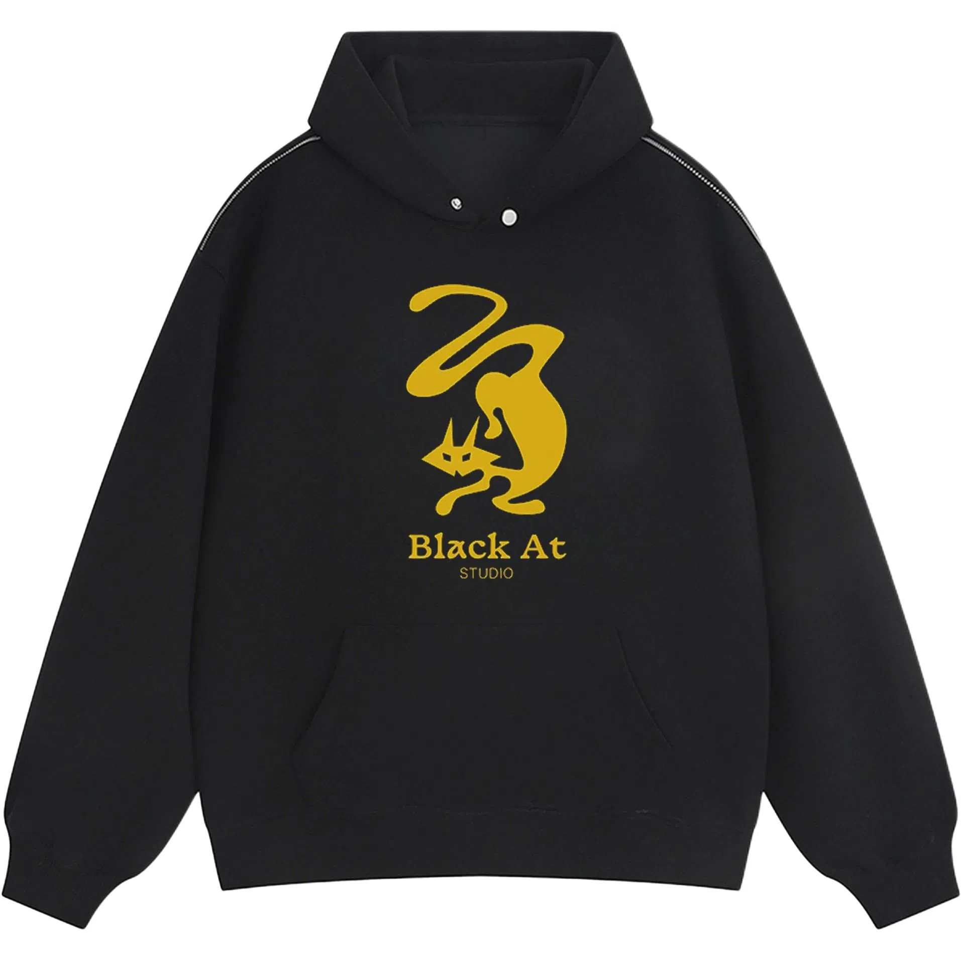 BLACK AT LOGO