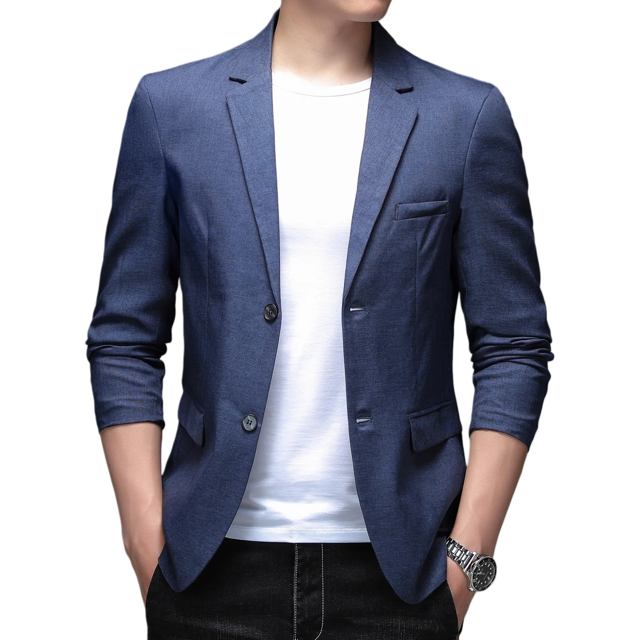 老爷车 男装春秋季商务奢华经典纯色低调百搭时尚外套西装 男款