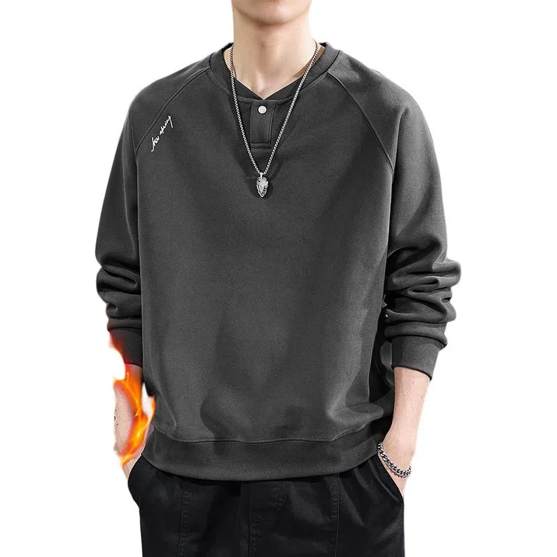 遨宇 高端美式复古经典休闲极简卫衣 男款