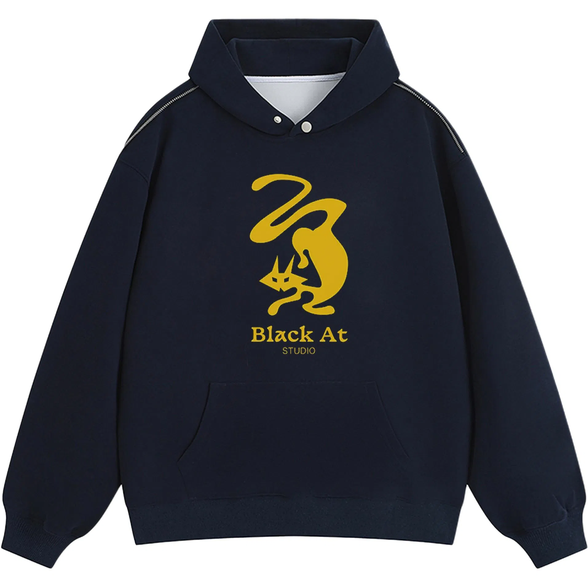 BLACK AT LOGO