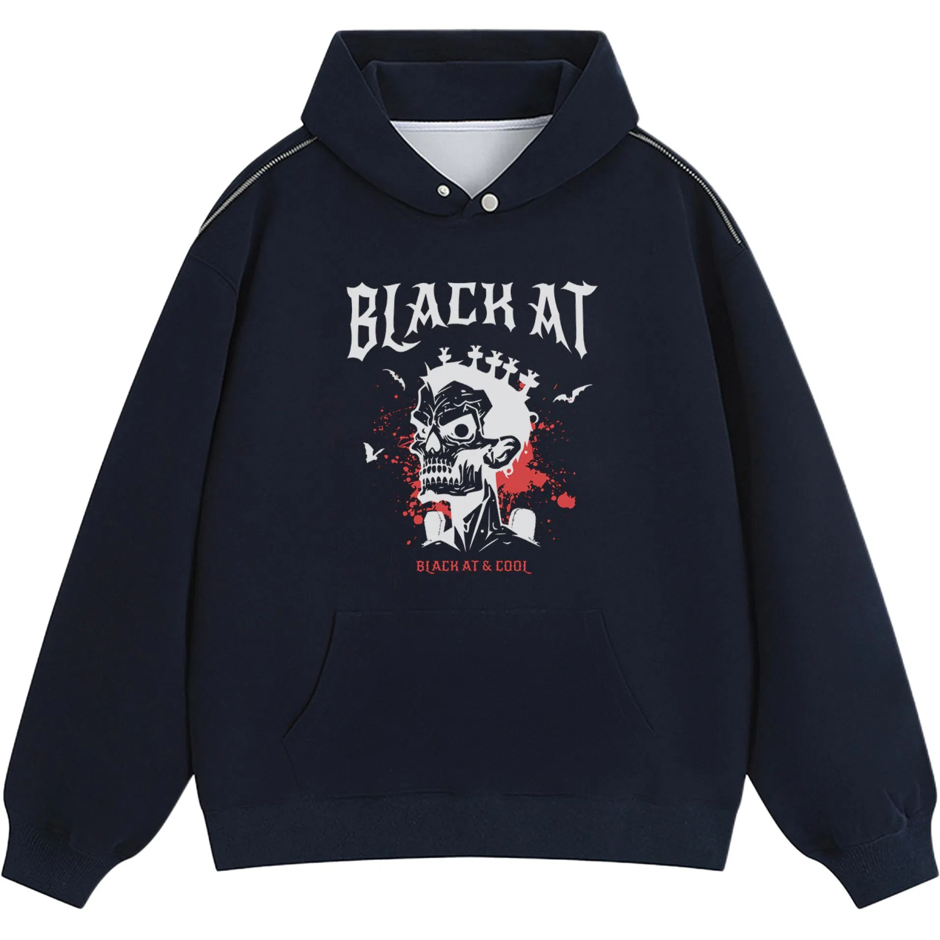 BLACK AT LOGO