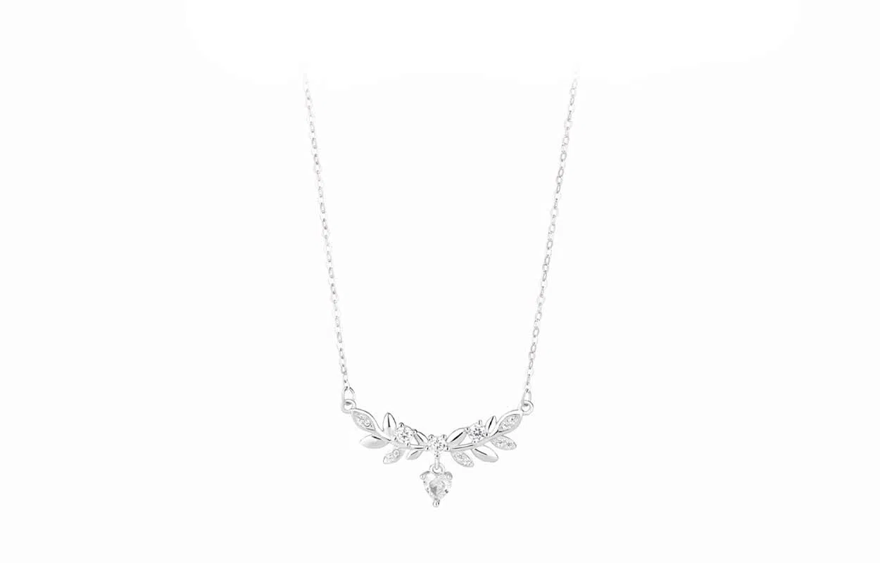 【S999】 百利金 穗穗平安 国潮新中式平平安安精致轻奢优雅气质时尚百搭小众设计麦穗锁骨链 琉璃 项链 男女同款情侣款