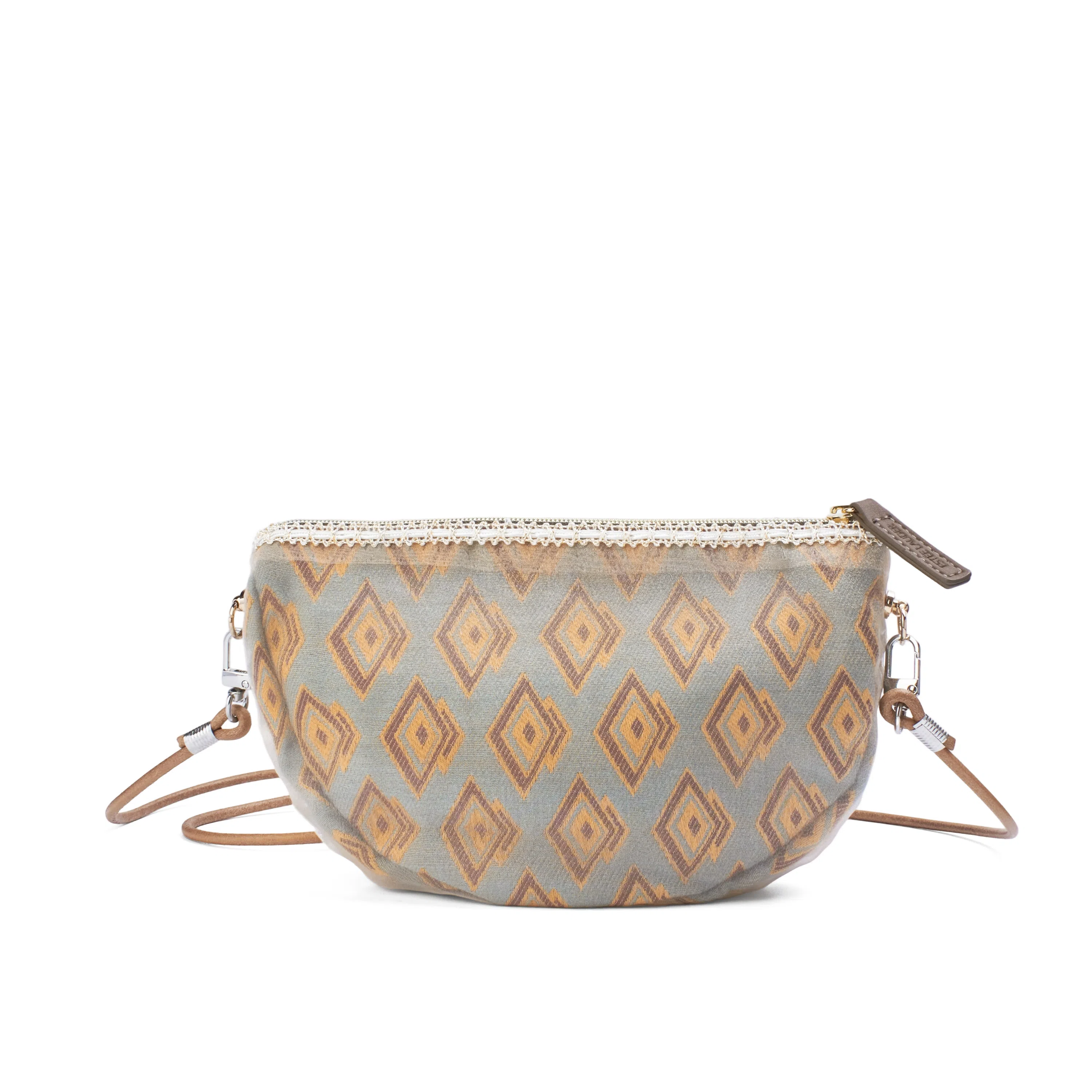 雅诗兰黛【定制化妆包】伊朵 菱光暖棕 精致 优雅 时尚 文艺感 民族风 约会  通勤 复古凌格帆布收纳包 便携