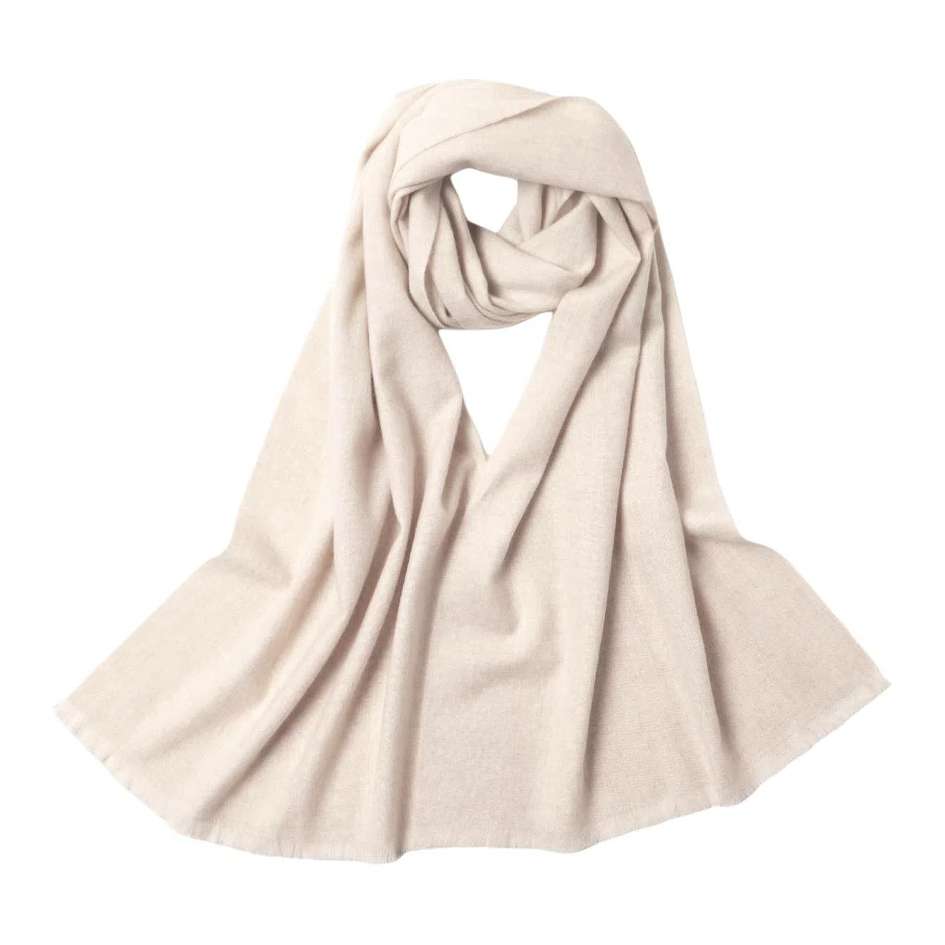 红豆 梭织粗纺水纹斜纹 山羊绒 绒线围巾 男女同款情侣款