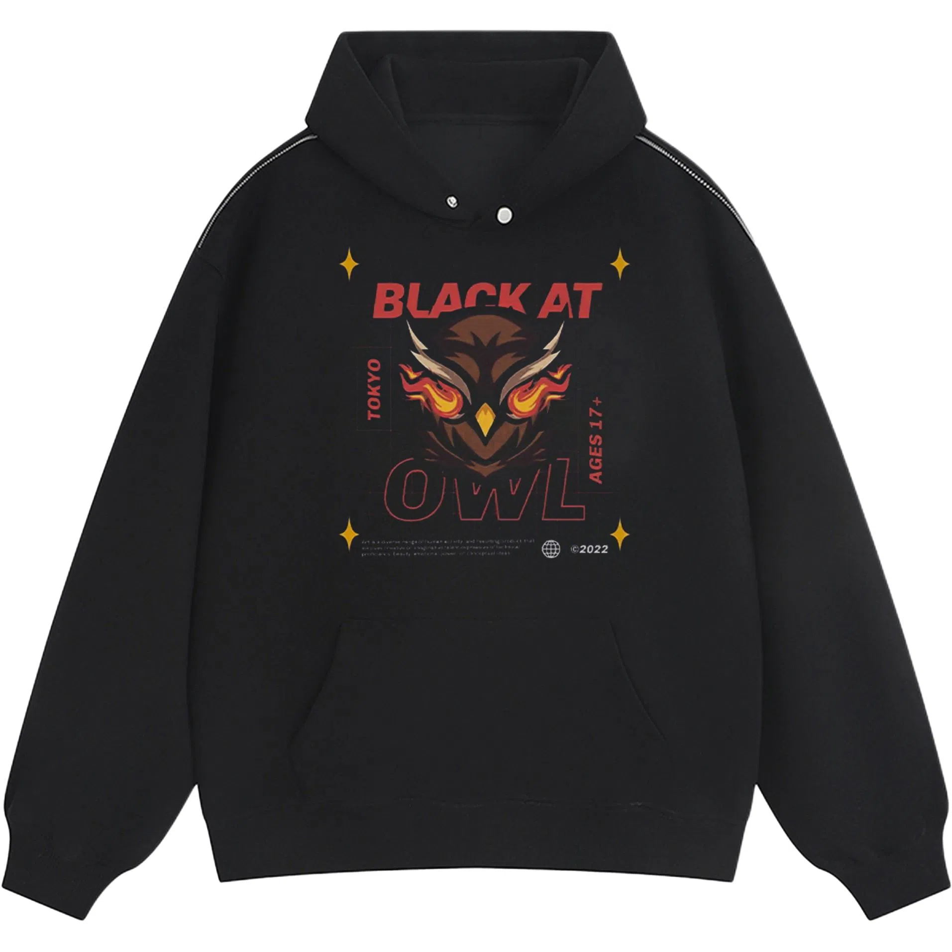 BLACK AT LOGO