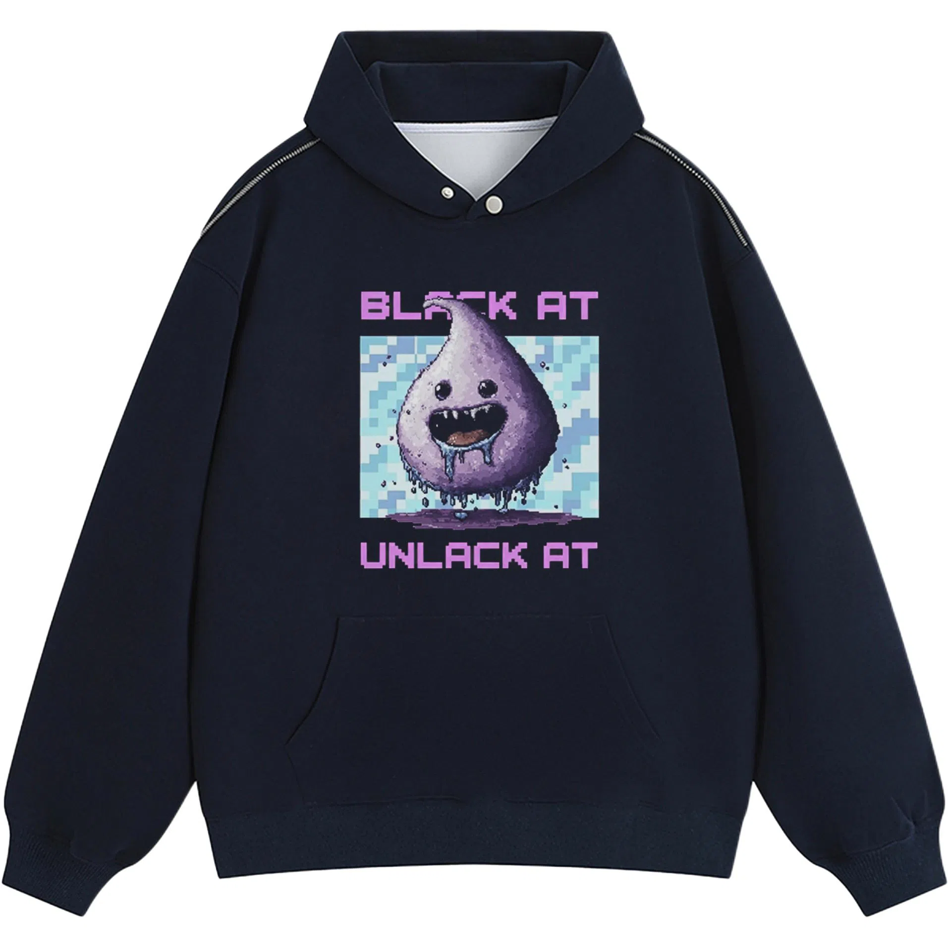 BLACK AT LOGO