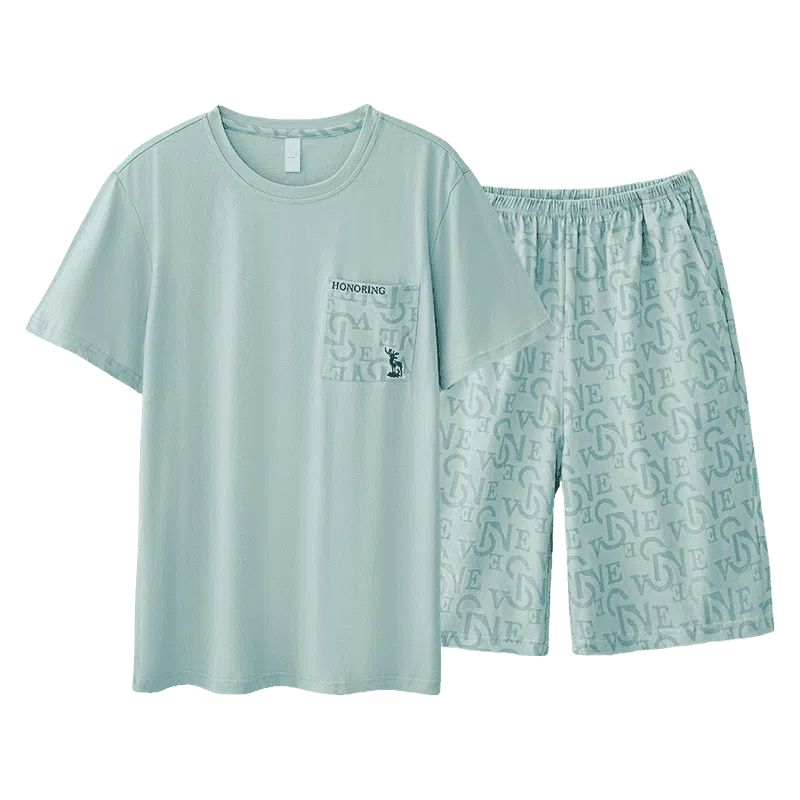 欧迪芬 短袖短裤男士家居服 男款