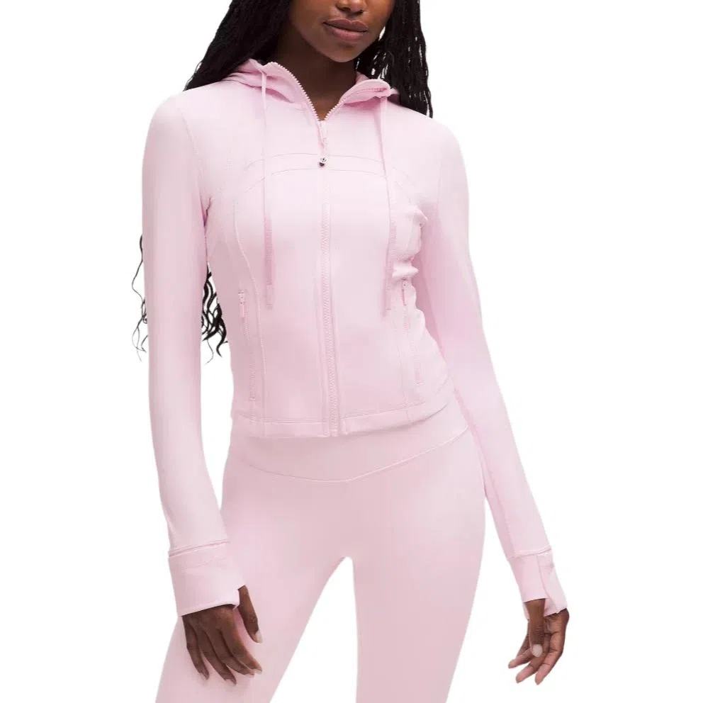 lululemon Hooded Zip Jacket Khaki